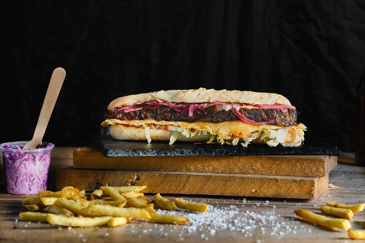 Brisket Sandwich vom HooD Food Truck in Klagenfurt