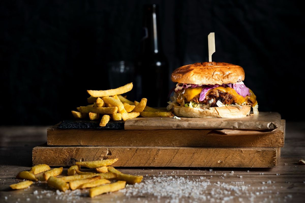 Pulled Pork Burger vom HooD Food Truck in Klagenfurt